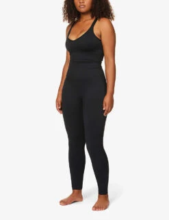 Spanx Look At Me High-waist Stretch-jersey Leggings -Closet By She 1094 3004166 20133R VERYBLACK ALT01