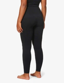 Spanx Look At Me High-waist Stretch-jersey Leggings -Closet By She 1094 3004166 20133R VERYBLACK ALT02