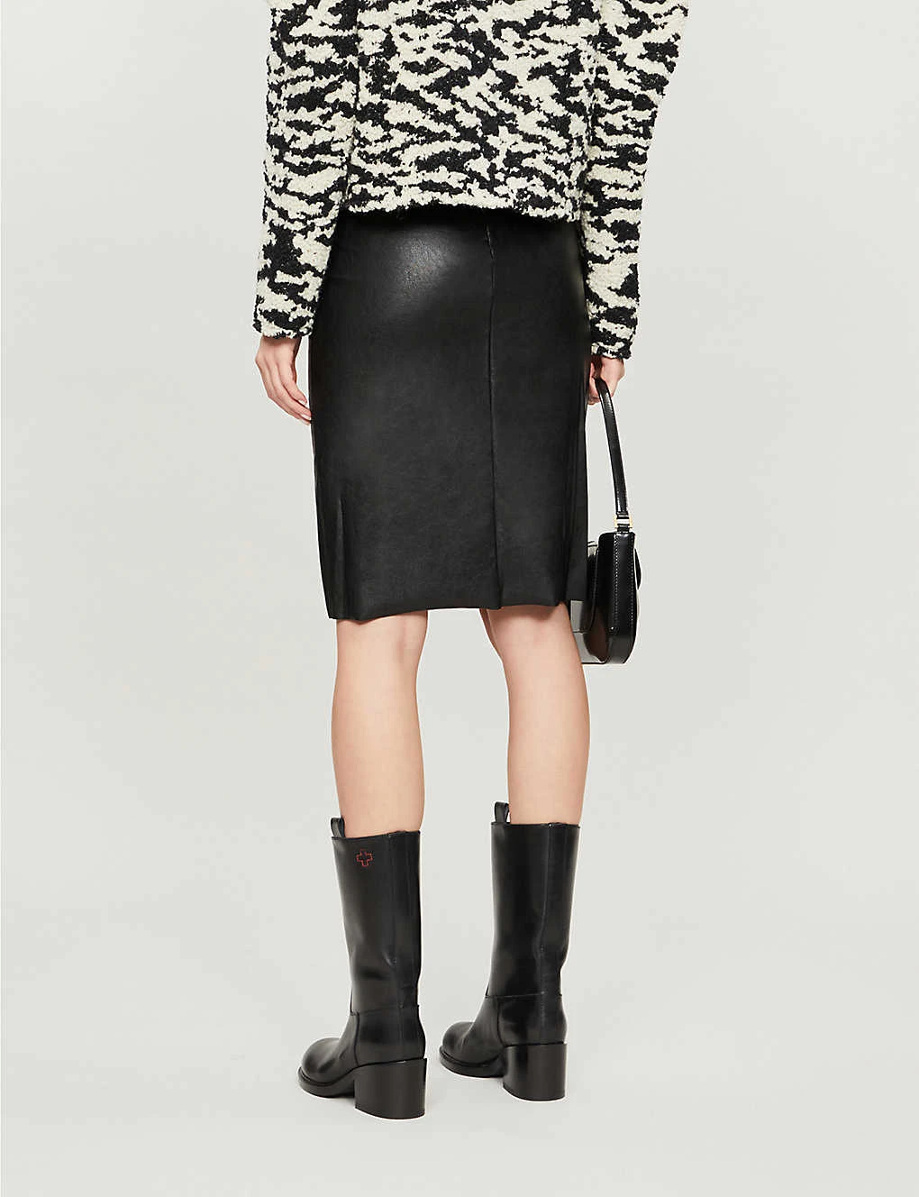 Commando COM FAUX LTHR MIDI SKIRT 6 Commando COM FAUX LTHR MIDI SKIRT - Image 4