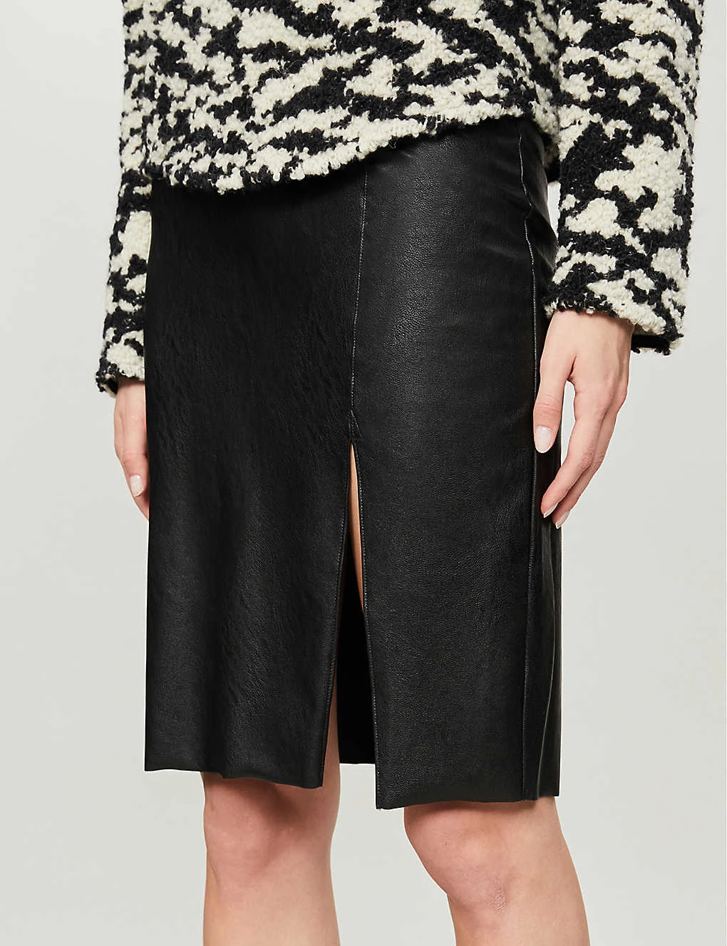 Commando COM FAUX LTHR MIDI SKIRT 7 Commando COM FAUX LTHR MIDI SKIRT - Image 5
