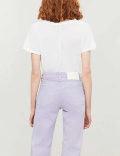 Paige Zaya V-neck Cotton And Modal-blend T-shirt -Closet By She 188 3002369 5008E881165 WHITE ALT02