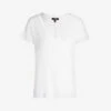 Paige Zaya V-neck Cotton And Modal-blend T-shirt -Closet By She 188 3002369 5008E881165 WHITE ALT10