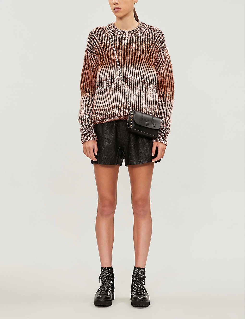 Zadig & Voltaire Textured Leather Shorts 5 Zadig & Voltaire Textured Leather Shorts - Image 3