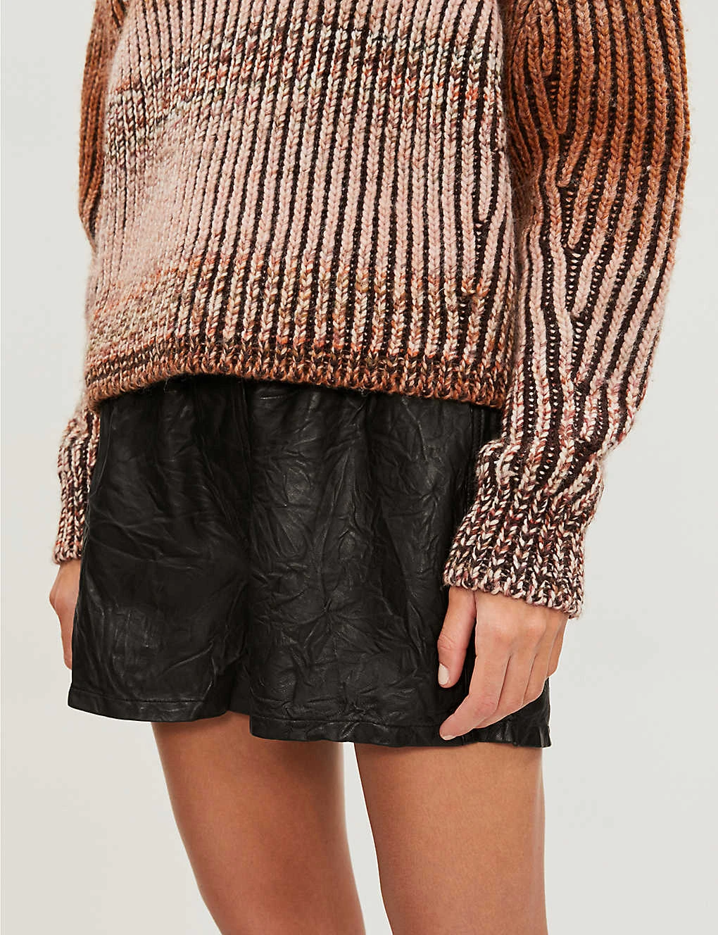 Zadig & Voltaire Textured Leather Shorts 7 Zadig & Voltaire Textured Leather Shorts - Image 5