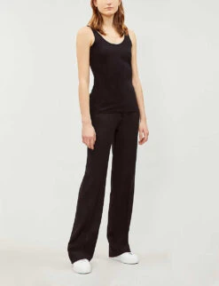 Essential Reversible Stretch-cotton Vest -Closet By She 770 10121 EVCRE BLACK ALT01