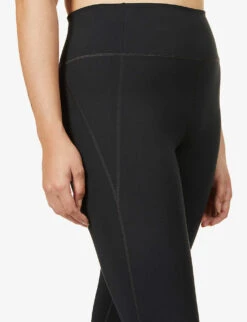 Girlfriend Collective Compressive 7/8 High-rise Stretch-jersey Leggings -Closet By She R00037905 BLACK ALT03