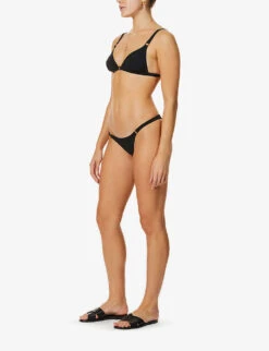 AGENT PROVOCATEUR Malisa Mid-rise Bikini Bottoms -Closet By She R00137938 BLACK ALT01