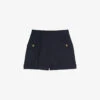 Sandro Siena High-waisted Wool-blend Shorts -Closet By She R03631092 NAVYBLUE M