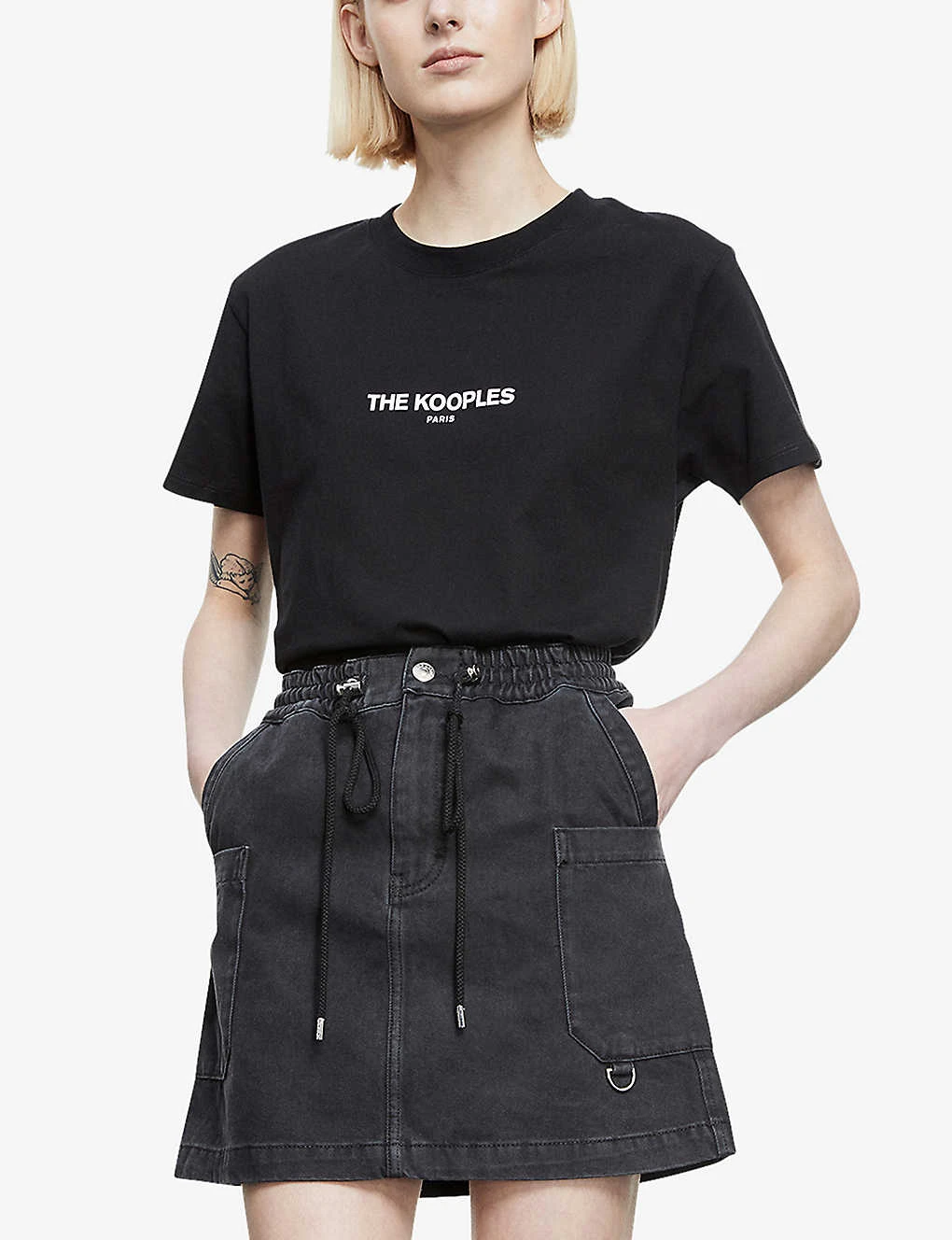 THE KOOPLES Brand-print Cotton-jersey T-shirt 5 THE KOOPLES Brand-print Cotton-jersey T-shirt - Image 3