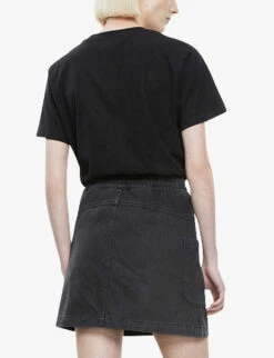 THE KOOPLES Brand-print Cotton-jersey T-shirt 11 THE KOOPLES Brand-print Cotton-jersey T-shirt -Closet By She R03638707 BLA01 ALT03