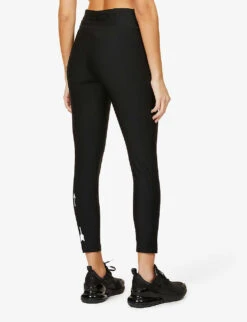 Matte Tech 7/8 Stretch-jersey Leggings -Closet By She R03740635 BLACK ALT03
