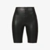 Commando Fitted High-rise Faux-leather Shorts -Closet By She R03742244 BLACK M