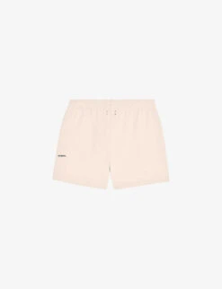 Text-print Mid-rise Recycled And Organic Cotton-blend Shorts -Closet By She R03751958 SAND ALT01