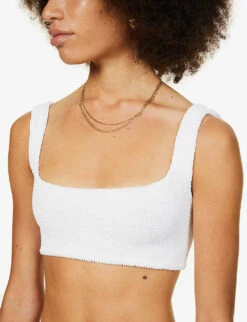 Xandra Crinkled Bikini Set -Closet By She R03756655 S WHITE ALT04