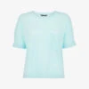 Whistles Patch-pocket Relaxed-fit Linen T-shirt -Closet By She R03771120 TURQUOISE M