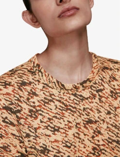 Whistles Ultimate Graphic-print Linen T-shirt -Closet By She R03780626 MULTICOLOURED ALT05