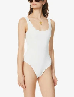 Marysia Palm Springs Scalloped Swimsuit -Closet By She R03802184 COCONUT ALT02