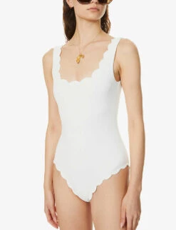 Marysia Palm Springs Scalloped Swimsuit -Closet By She R03802184 COCONUT ALT04