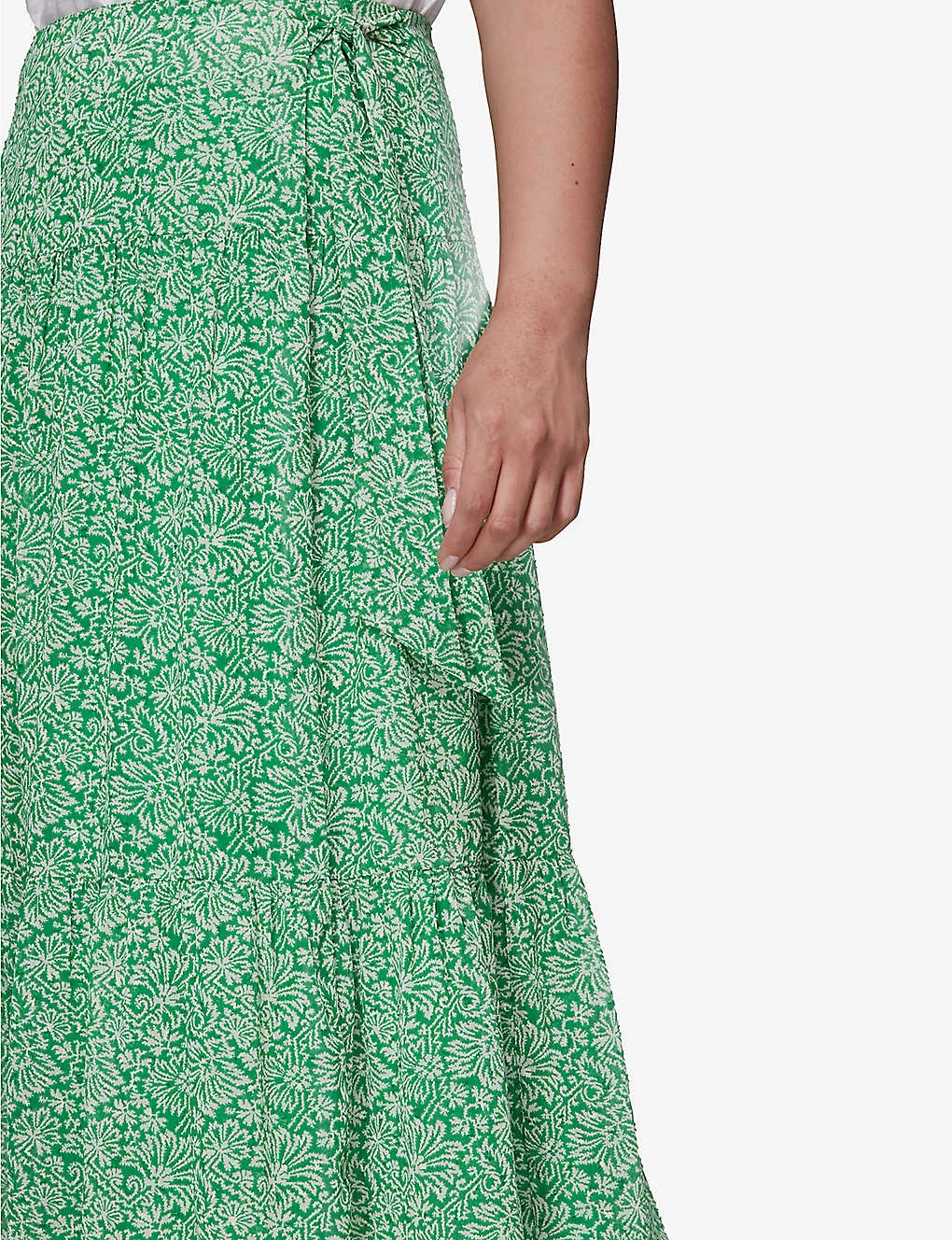 Whistles Indo Floral-print Woven Midi Skirt 6 Whistles Indo Floral-print Woven Midi Skirt - Image 4