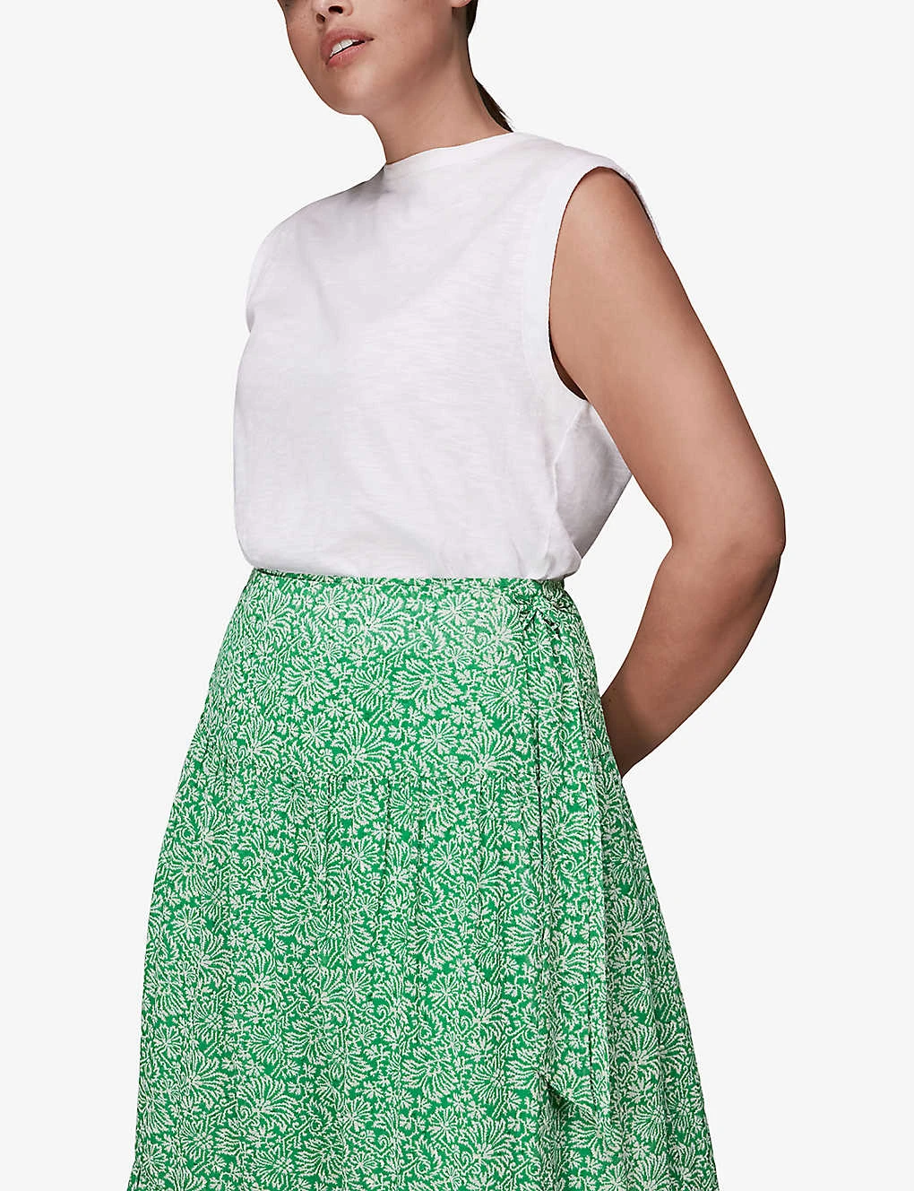 Whistles Indo Floral-print Woven Midi Skirt 7 Whistles Indo Floral-print Woven Midi Skirt - Image 5