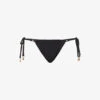 Seafolly Sea Dive Textured Mid-rise Bikini Bottoms -Closet By She R03824900 BLACK M
