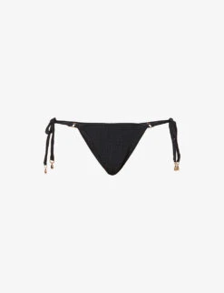 Seafolly Sea Dive Textured Mid-rise Bikini Bottoms
