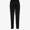 Whistles Ella Cropped Slim-leg Mid-rise Stretch-woven Trousers -Closet By She R03834990 BLACK M