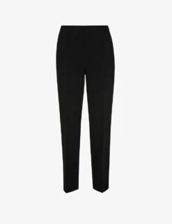 Whistles Ella Cropped Slim-leg Mid-rise Stretch-woven Trousers