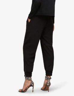 AllSaints Auden Relaxed Mid-rise Stretch-woven Trousers -Closet By She R03836055 BLACK ALT03