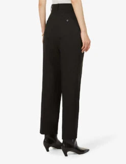 Bea High-rise Tapered Stretch-twill Trousers 10 Bea High-rise Tapered Stretch-twill Trousers -Closet By She R03852333 BLACK ALT03