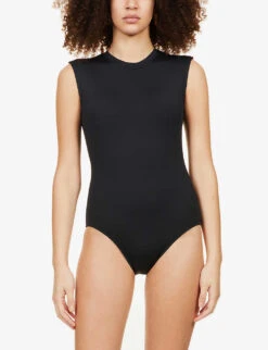 Seafolly Collective Sleeveless Stretch-recycled Nylon Swimsuit -Closet By She R03854725 BLACK ALT02