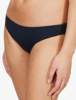 Seafolly Collective Hipster Low-rise Recycled Nylon-blend Bikini Bottoms -Closet By She R03854734 TRUENAVY ALT04
