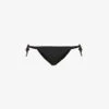 Seafolly Collective Tie-detail Mid-rise Recycled Nylon-blend Bikini Bottoms -Closet By She R03854736 BLACK M
