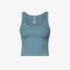 Cotton Rib Stretch-cotton Tank Top