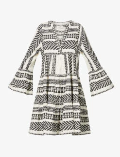 Devotion Twins Ella Flared-sleeve Cotton Mini Dress