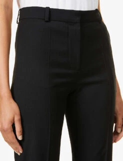 Joseph Coleman Regular-fit Mid-rise Straight Stretch-wool Trousers -Closet By She R03900896 BLACK ALT04
