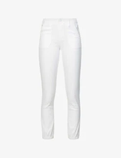 Paige Mayslie Cropped Tapered High-rise Jogging Bottoms