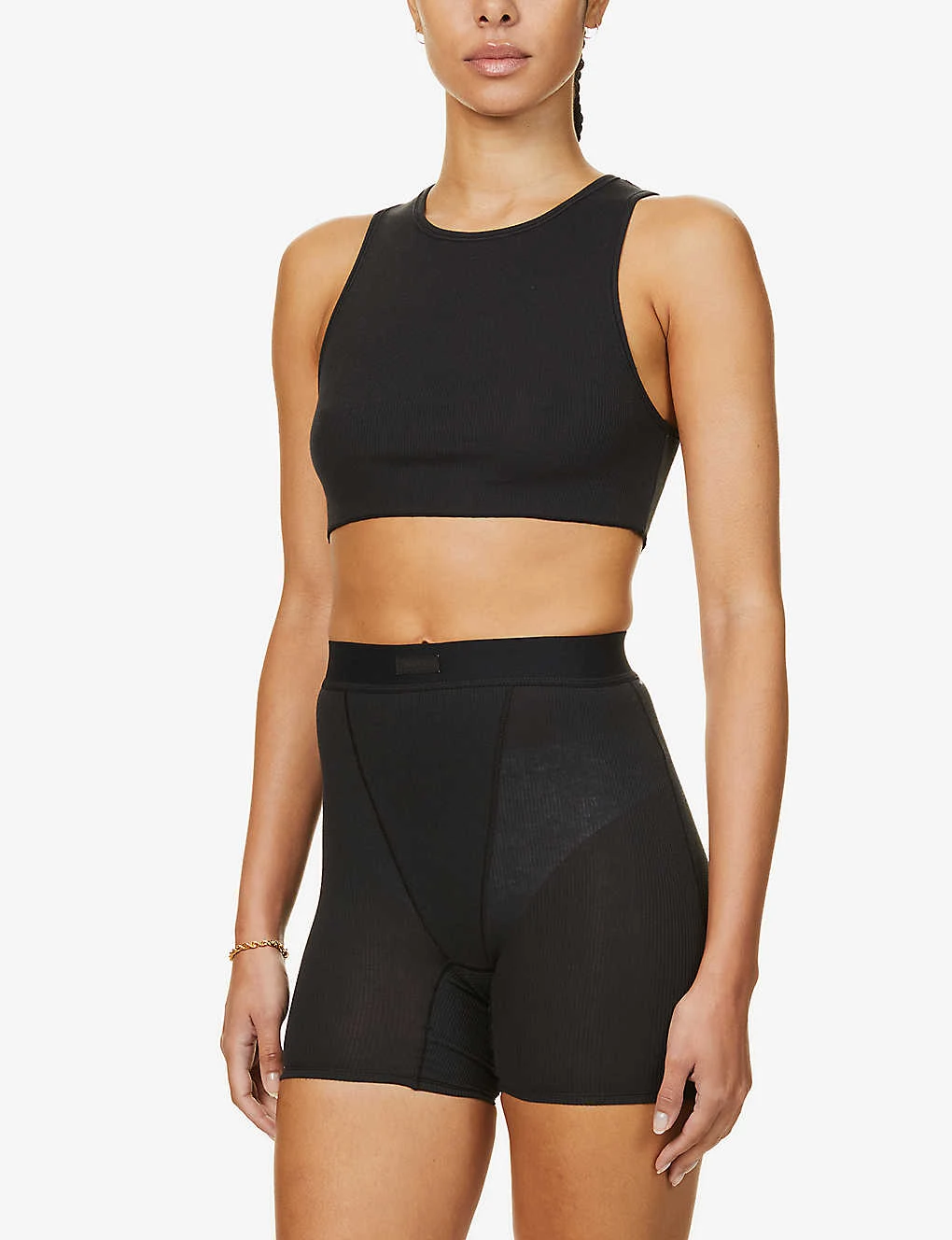 Cropped Ribbed Stretch-cotton Tank Top 5 Cropped Ribbed Stretch-cotton Tank Top - Image 3