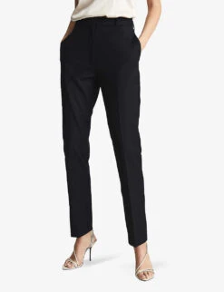 Reiss Haisley Slim-leg Wool-blend Trousers -Closet By She R03925831 NAVY ALT02