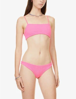Gigi Crinkled Bikini -Closet By She R03947860 BUBBLEGUM ALT02