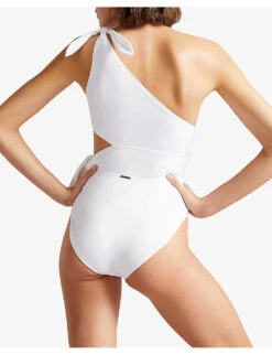 Ted Baker Astile Cut-out Detail Stretch-woven Swimsuit -Closet By She R03950740 WHITE ALT03