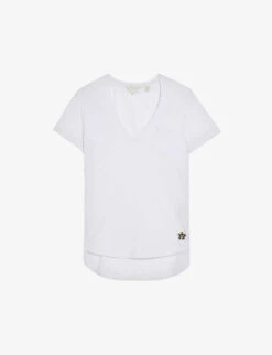 Ted Baker Lovage Relaxed-fit V-neck Cotton T-shirt