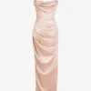 Adrienne Slim-fit Satin Maxi Dress