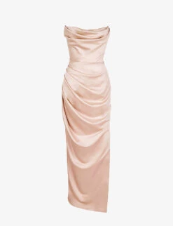 Adrienne Slim-fit Satin Maxi Dress