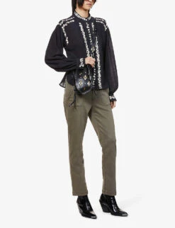 Paige Mayslie Tapered Mid-rise Stretch-denim Jeans -Closet By She R03990812 VINTAGEMOSS ALT01