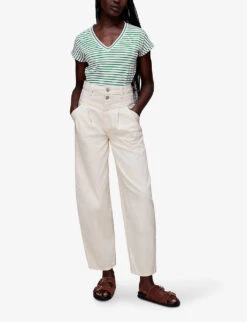 Whistles Willa Striped Cotton T-shirt -Closet By She R03991101 MULTICOLOURED ALT01