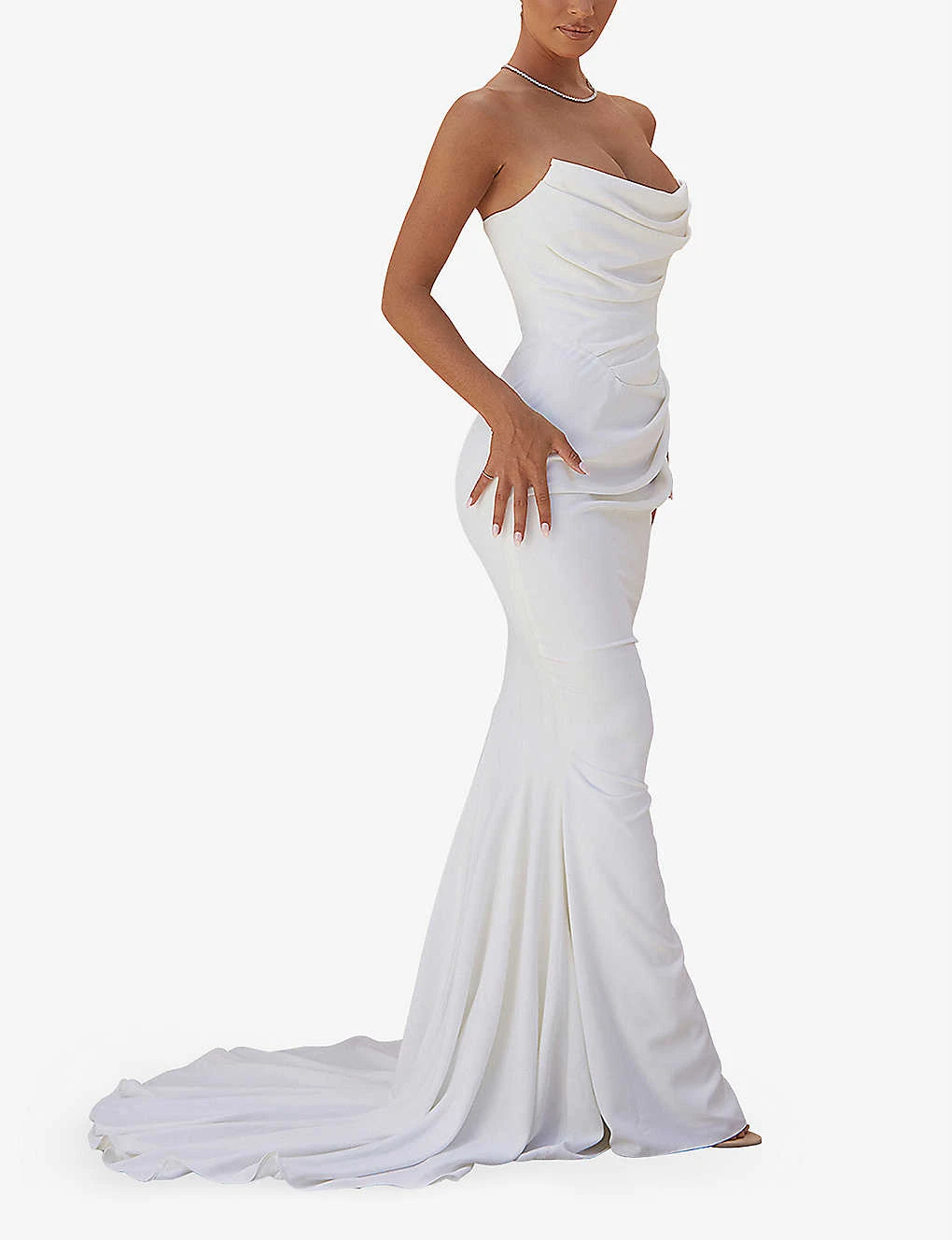 Esmee Flared Satin Wedding Dress 5 Esmee Flared Satin Wedding Dress - Image 3