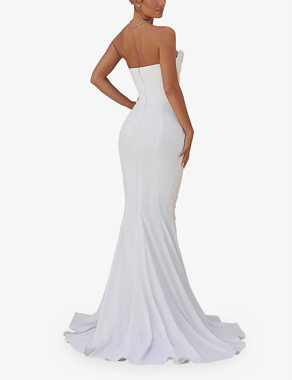 Esmee Flared Satin Wedding Dress 6 Esmee Flared Satin Wedding Dress - Image 4