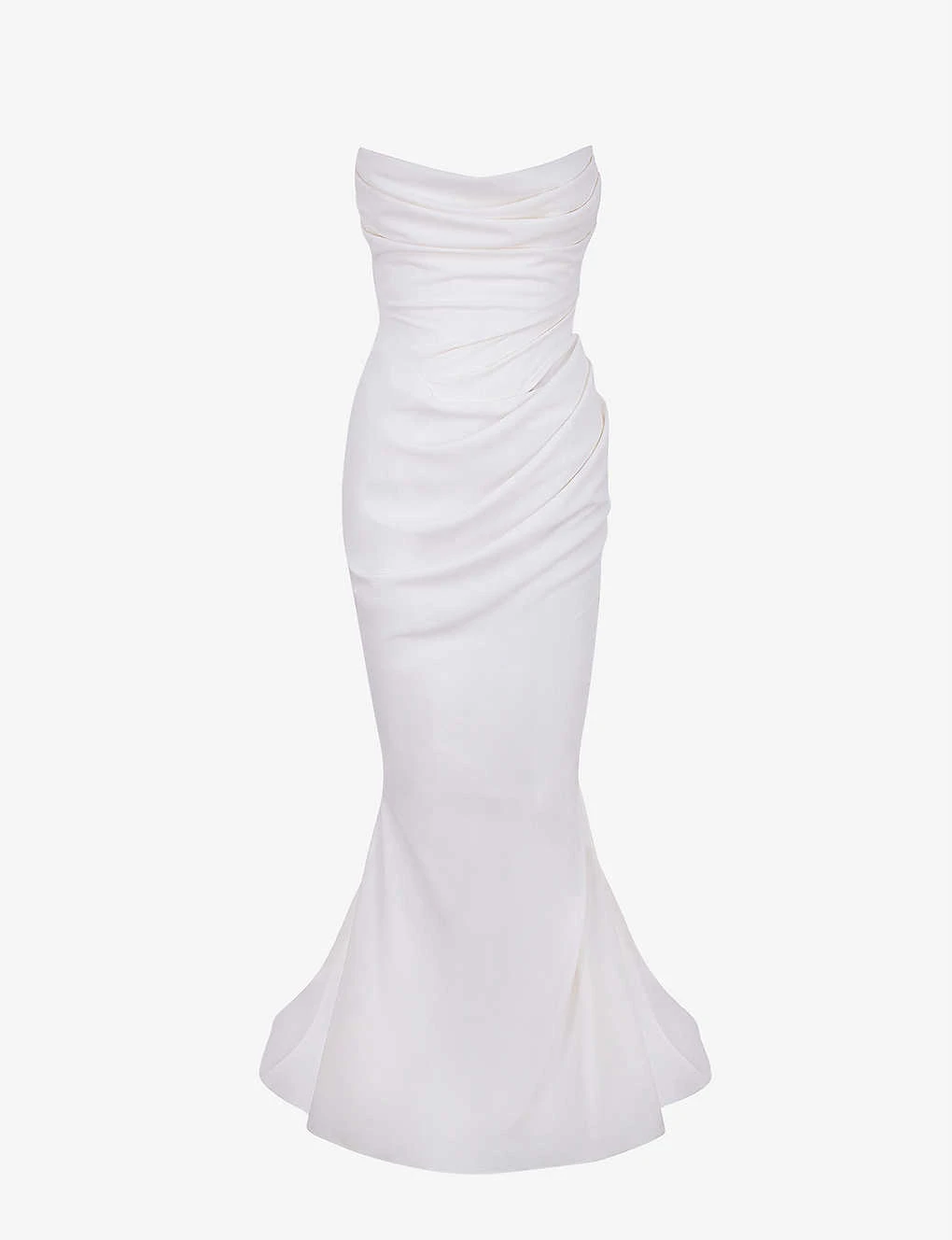 Esmee Flared Satin Wedding Dress 3 Esmee Flared Satin Wedding Dress