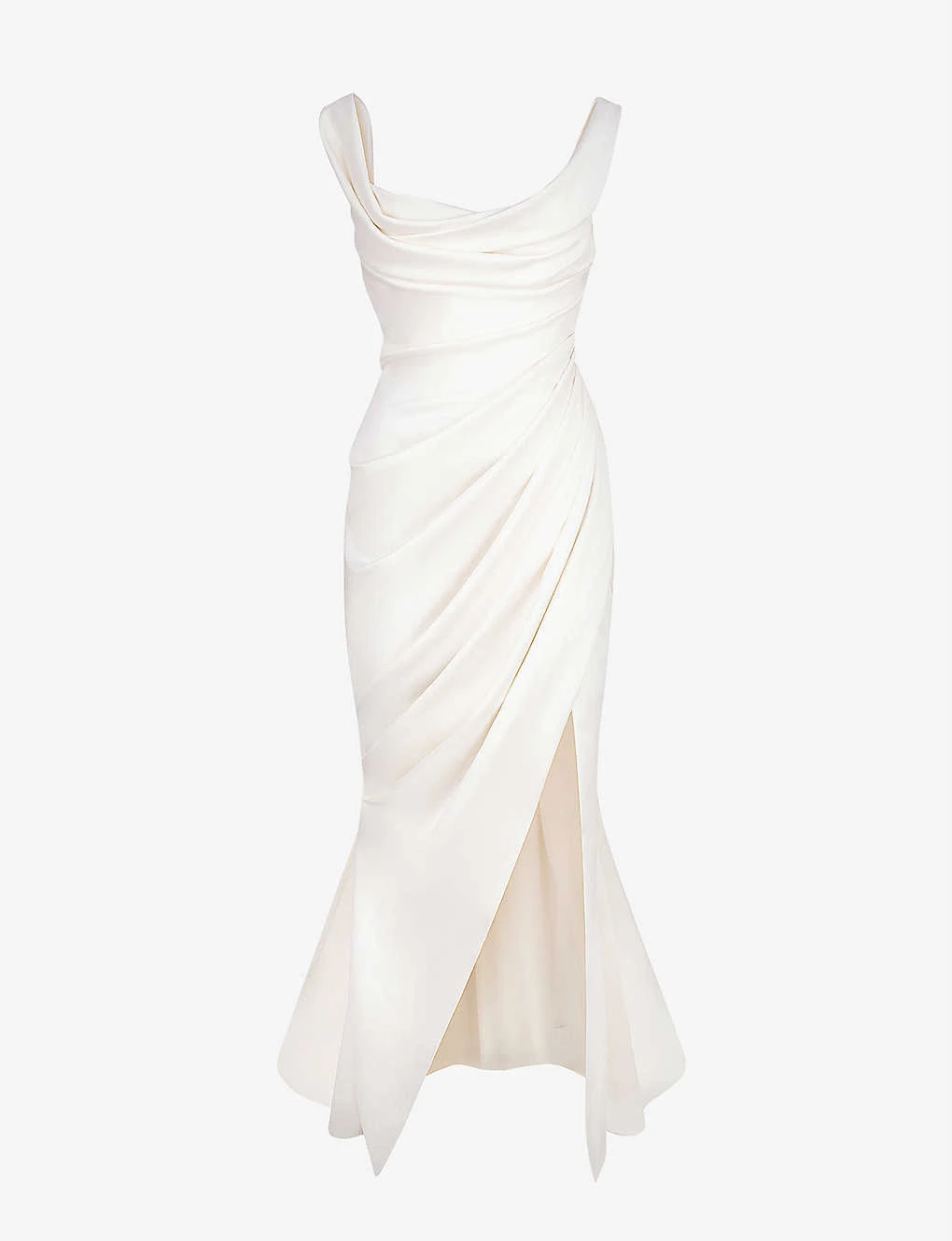 Delphine Sleeveless Satin Maxi Dress 3 Delphine Sleeveless Satin Maxi Dress